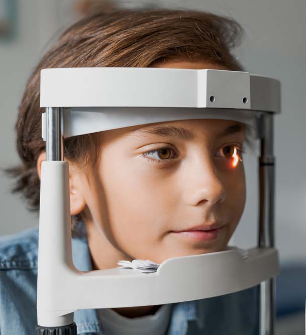 Close,Up,Shot,Of,Boy,Checking,Vision,With,Tonometer,At